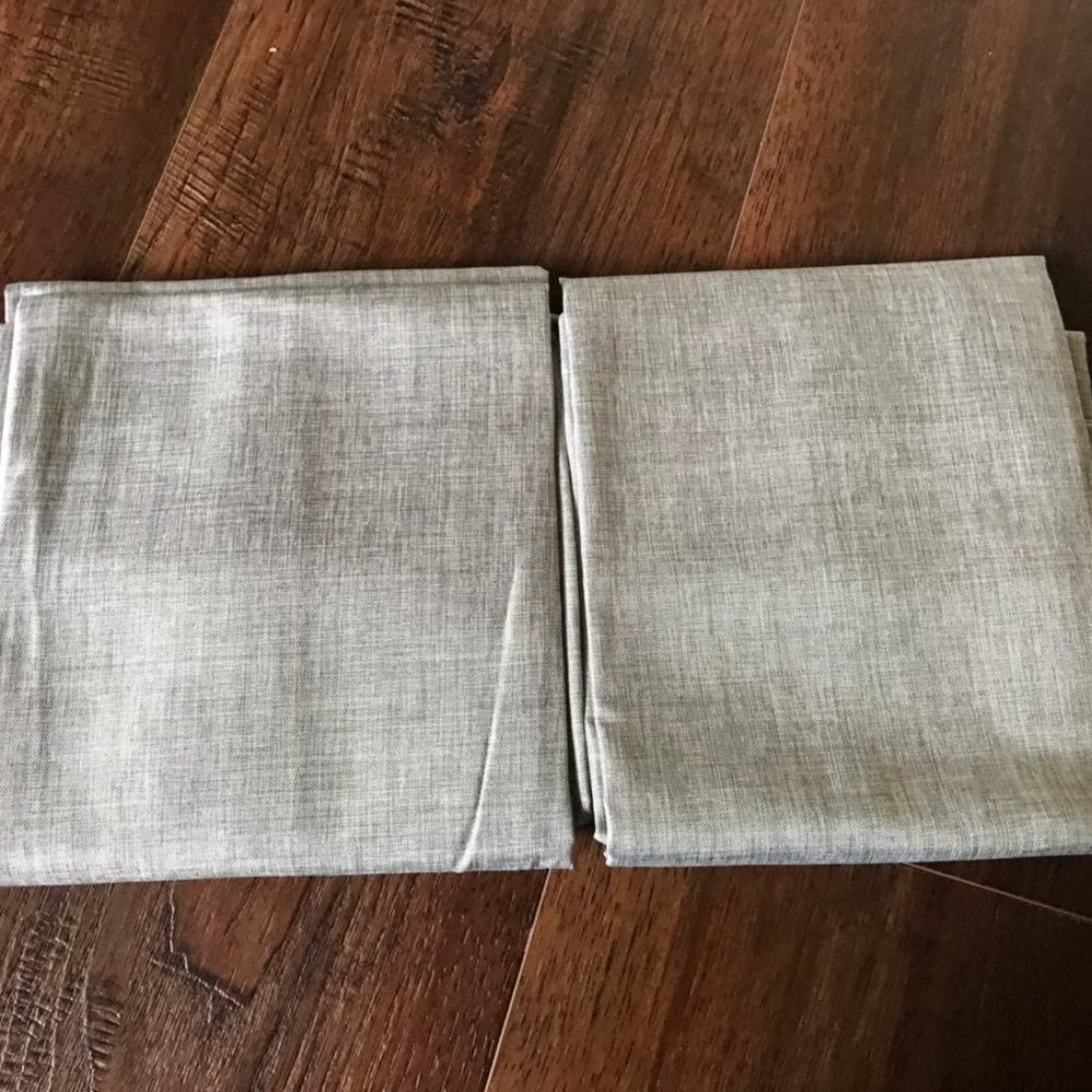 2 x Lightblocking Curtain Panel Gray